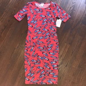 LuLuRoe Julie Style Fireworks Dress XXS